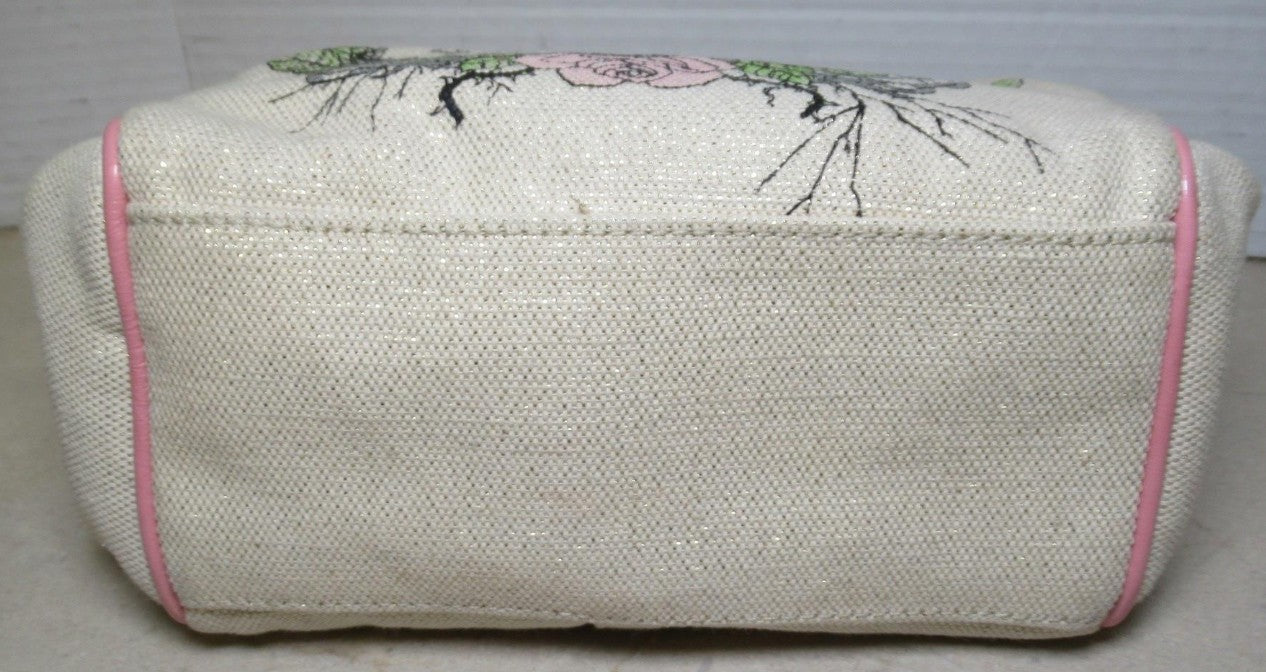 Pristine Vintage 2009 Coach Parker Tattoo Canvas Kisslock Hobo Bag 13621